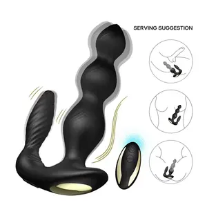 Luxueux nouveau Silicone masseur de Prostate télécommande 9 Vibrations mâle stimulateur Anal hommes Prostate jouets Sex Toy pour hommes