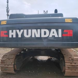 Excavatrice sur chenilles hydraulique Hyundai 375LVS d'occasion, 37 tonnes, moteur Cummins, fabrication coréenne, chargeuse-pelleteuse, travaux de construction, mine - Product Image 2