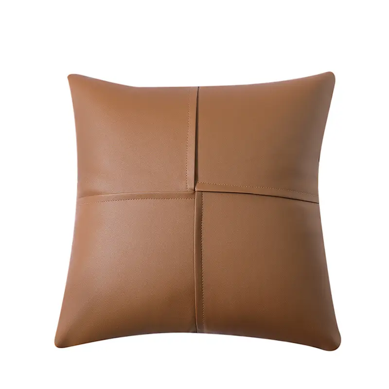 New PU Leather Pillow Covers Faux Leather Throw Pillow Covers Fundas De Cojin Housses De Coussins