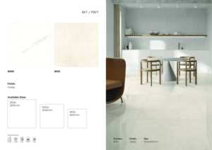 Dalles de sol et de mur en porcelaine brillante 1200x1200 Carrelage d'intérieur contemporain - Product Image 4