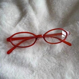 Gafas YHA YHA0154 2D <span class=keywords><strong>Manga</strong></span> Fashion, Montura Pequeña, Sin Graduación, Estilo Artístico Cóncavo, Color Rojo, para Fiestas, Venta Rápida - Product Image 4