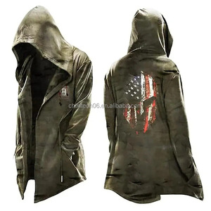 2026 Neuer 3D-gedruckter Totenkopf-Trenchcoat – Einzigartiger cooler Stil mit Pelzbesatz - Product Image 3