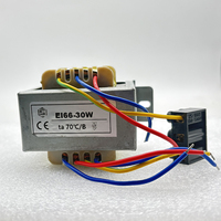 Transformateur EI6628 EI AC6V 12V 9V 12V 15V 24V entrée de noyau de cuivre 110V 220V transformateur de puissance simple/double