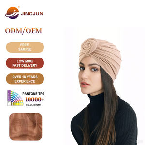 Nouvelle boule européenne et américaine Boundless Hat <span class=keywords><strong>Tuban</strong></span> Circle Soft Headband Solid Color Cap Hijabs Muslim Women - Product Image 1
