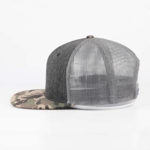 หมวกตาข่ายลายพรางแบบคลาสสิกหมวกแก๊ป112ทรูเกอร์ผ้าตาข่ายแบบเรียบด้านหลังโลโก้กำหนดเอง - Product Image 1