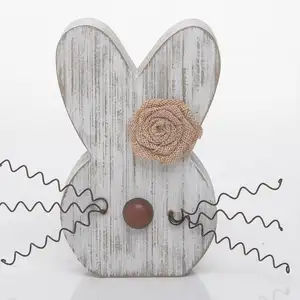 木质装饰字母跳跃装饰桌面兔子保姆