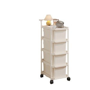 Trolley Storage Rack 5 Layers Plastic Portable Drawer Style For Baby Toys And Snacks - Product Image 5