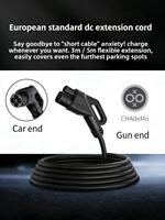 Câble de charge pour véhicule électrique CHADEMO 16A 3,5 kW Type 1 Type 2 GB/T 5M LCD CEE Cordon EVSE réglable Chargeur de voiture électrique
