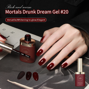 Juego de esmalte de uñas rojo de alta calidad vino logotipo personalizado 12ml gel de uñas UV gel de <span class=keywords><strong>cereza</strong></span> negra esmalte de uñas - Product Image 1