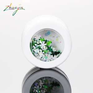 Pot en plastique blanc cylindrique de 2 g et 10 g, crème pour le visage, pot cosmétique recyclable, doré - Product Image 1