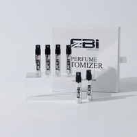 Flacons d'échantillon de parfum vides de 1ml 1.5ml 2ml 3ml Flacons en verre avec pulvérisateur noir blanc