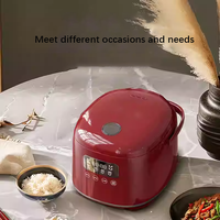 Cuiseur à riz portable multifonctionnel à faible teneur en sucre avec pot antiadhésif en céramique et écran tactile pour la cuisson du riz et de la bouillie