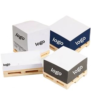 Cuadernos Promocionales con Logotipo Impreso a Color, Blocs de Notas de Oficina, Pequeños Ladrillos de Papel de Madera, Blocs de Notas y Notas Adhesivas - Product Image 1