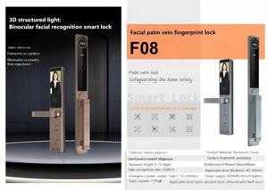 Serratura Intelligente con Videocitofono 3D, Schermo Grande da 4,5 Pollici, Tecnologia di Lavorazione CNC, WIFI, Fotocamera e Impronta Digitale - Product Image 6