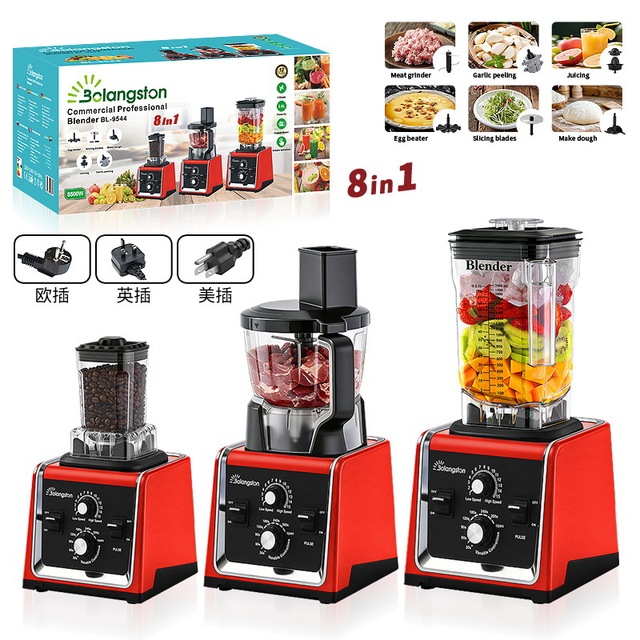 Commercial Professional Blender 8500W 8 in 1 Heavy Duty Blender Machine Juicer Meat Grinder Dough Maker for Restaurant Bar