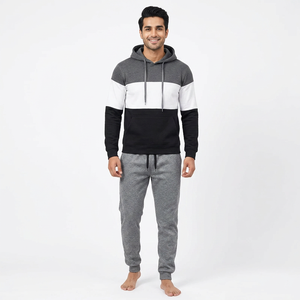 Chándal Deportivo para Hombre con Capucha, Estampado Animal con Pedrería, Lavado Ácido, 100% Algodón, para Entrenamiento, Jogging, Ropa Urbana de Invierno, Precio Bajo - Product Image 1