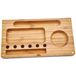 Vassoio di rotolamento magnetico Backflip in legno personalizzato 2 strati - Product Image 2