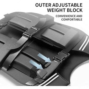 Chaleco de entrenamiento con peso para gimnasio, negro, para fitness, venta al por mayor, chaleco con peso de 50 kg para correr - Product Image 4