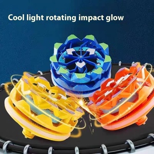 Handheld Plastic Fireworks Gyros Toy Flaming Luminous Spinning Toy Kids Boys Battle Exploding Spin Decompression Toy - Product Image 4