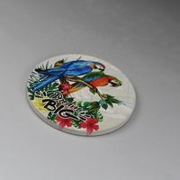 Sous-verre en céramique personnalisé de qualité supérieure absorbant pierre Animal oiseau imprimé liège pour la maison pour boissons tapis et tampons