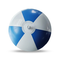 Bola Pantai Tiup PVC Ramah Lingkungan Diameter 40 cm Tebal 0,18 mm untuk Iklan dengan Logo dan Cetak Kustom