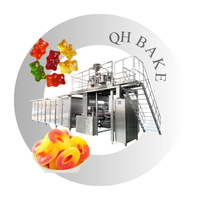 QHBAKE Machine automatique de production de bonbons, de gelées et de confiseries, ligne de production de bonbons durs et mous