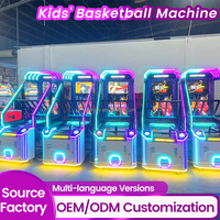 Machine de jeu de basket-ball LED à monnayeur, modèle espagnol en métal, pour centres de divertissement – Vente chaude