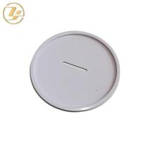 Boîte ronde en papier de 83 mm de diamètre, boîte en fer blanc avec couvercle amovible pour tirelire en fer blanc