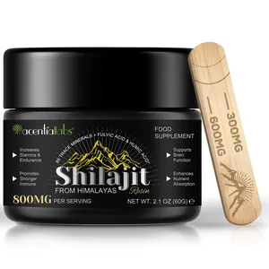 Suplemento de pasta creme Shilajit OEM múltiplos minerais ácido fúlvico resina Shilajit puro Himalaia para suporte imunológico
