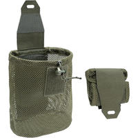 Pochette tactique Jukaiwtec Molle à cordon de serrage, pochette utilitaire pour chargeur, pliable pour ceinture, sac de rangement EDC en filet, <1L, camping