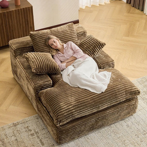 Bán Buôn Duy Nhất Bong Bóng Sofa Hiện Đại Nén Sofa Quá Khổ Vải Nhung Bọc Sofa Giường Đám Mây Ghế Sofa Không Có Lắp Ráp Yêu cầu - Product Image 1