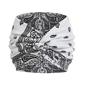 Bandeau pour cheveux à imprimé noix de cajou, sport, course à pied, bohème, lavage du visage, maquillage, bandeau large croisé pour femmes - Product Image 5