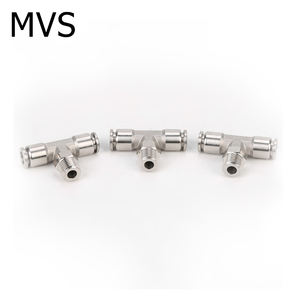 Raccord en acier inoxydable de connecteurs pneumatiques de té de <span class=keywords><strong>PB</strong></span> T pour des pièces de remorque de camion de tube d'air - Product Image 5