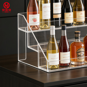 High Transparent Durable Plastic Display Racks Storage Liquors <strong>Mini</strong> Bottle Wines Rack Countertop <strong>Supermarket</strong> - Product Image 5