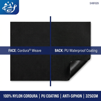 Tissu tissé Cordura 100% nylon 325GSM, imperméable, anti-déchirure, anti-siphon, revêtement PU DWR de qualité C6, matériau pour sacs tactiques OEM