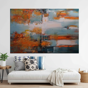 Autumn Landscape Printed Canvas: Modern Abstract Wall Art for Elegant Decor,<b>WRAPPED</b> CANVAS - Product Image 3