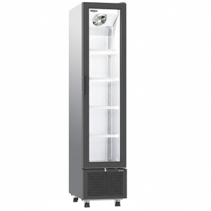 Refrigerador Comercial Vertical Klimasan de 348 L con Puerta de Vidrio Simple, Temperatura Única, para Bebidas, Color Blanco, 0-10 °C - Product Image 2