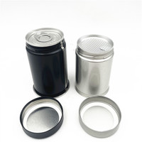 Boîte en métal pour poudre de matcha personnalisée de 73 mm, boîte en métal de 30 g
