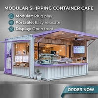 Rumah Kontainer Modular Bongkar Pasang 20FT Bentuk Persegi Panjang, Desain Kontemporer, Fitur Bernapas, Dilengkapi Bar Rumah