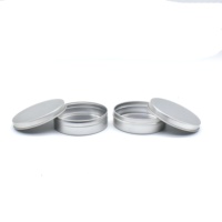 Pot vide rond en aluminium de 30g pour crème visage, 100g, 150g, avec logo personnalisé, boîte en aluminium argenté pour savon et cire capillaire