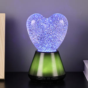 Новинка, подарок для детей, RGB, изменение цвета, музыкальное управление звуком, светодиодный ночник с блестками и абажуром в форме сердца - Product Image 4