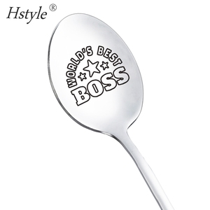 Hstyle nouvelle cuillère en acier inoxydable meilleur <span class=keywords><strong>papa</strong></span> <span class=keywords><strong>Papa</strong></span> famille couverts cadeau pour <span class=keywords><strong>la</strong></span> <span class=keywords><strong>fête</strong></span> des pères lettrage personnalisé crème glacée robuste - Product Image 6