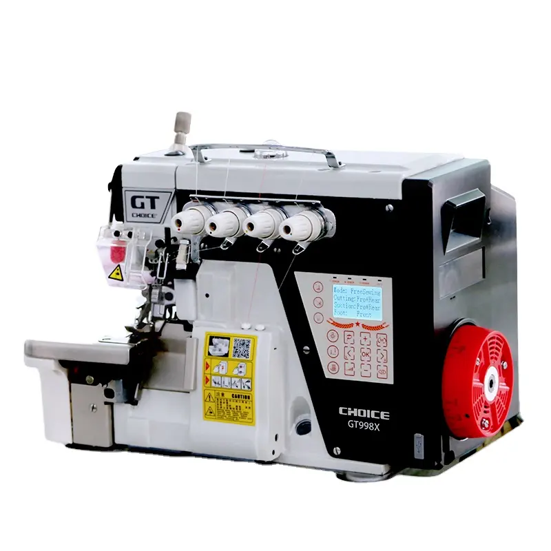 GT998X-4-Cortadora automática multifunción, máquina de coser de 4 hilos, overlock de alta velocidad, serie GT