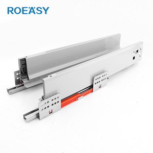 Roeasy đôi tường ngăn kéo kênh hệ thống nhà bếp hộp mỏng kim loại ngăn kéo trượt đẩy mở trượt Runner ngăn kéo hộp - Product Image 1