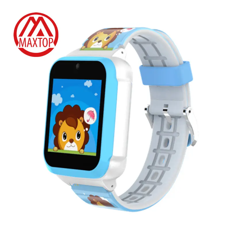 Maxtop-reloj inteligente para niños, dispositivo con pantalla táctil completa, calculadora, cámara, vídeo, juegos de rompecabezas