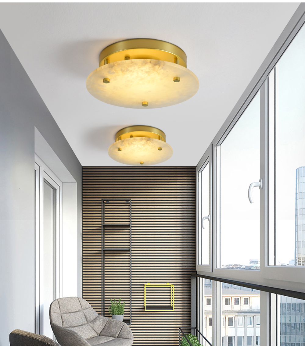 High Quality Marble Ceiling Led Light Ceiling Lamp Modern Surface Mounted Panel Lamp For Living Room