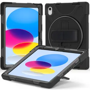 Detachable Luxury Heat Resistant Explosion Proof Rubber Tablet Case For iPad 10th generation 2022 10 gen 10.9 Case