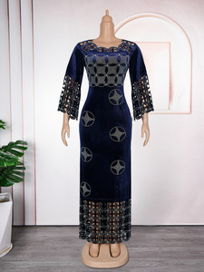 Taglie forti africano abiti da festa per le donne 2025 nuova moda Dashiki <span class=keywords><strong>Ankara</strong></span> abiti da sposa eleganti <span class=keywords><strong>turchia</strong></span> Muslim Maxi abito - Product Image 4