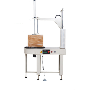 Pneumatic Press Top Box <b>Stretch</b> Wrapper Electric Turntable Carton Wrap <b>Machine</b> - Product Image 1