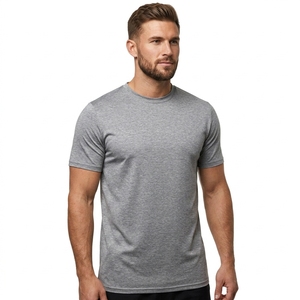 T-Shirt da Uomo in <span class=keywords><strong>Cotone</strong></span> Mercerizzato 100% di Alta Qualità con Logo Personalizzato all'Ingrosso - Product Image 4